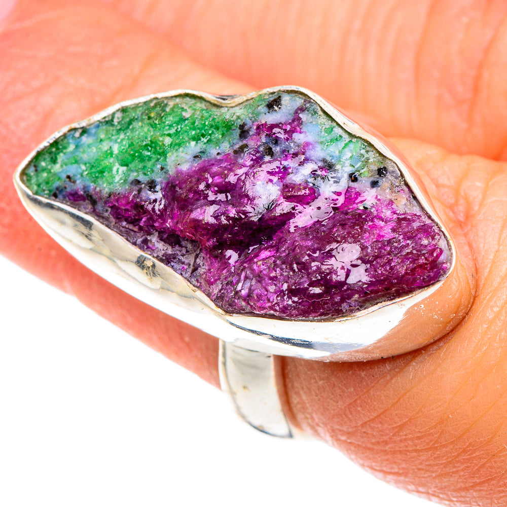 Ruby Zoisite Rings handcrafted by Anasilvercos - RING90275