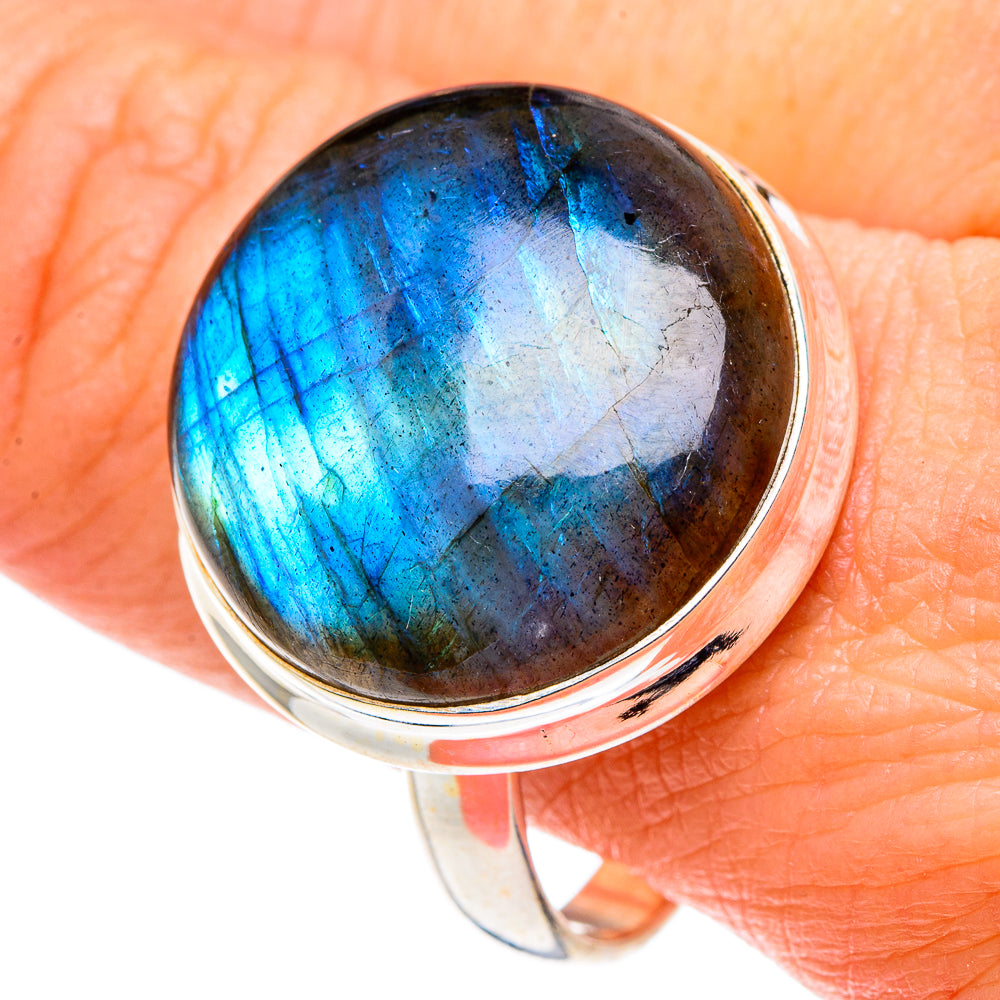 Labradorite Rings handcrafted by Anasilvercos - RING90281