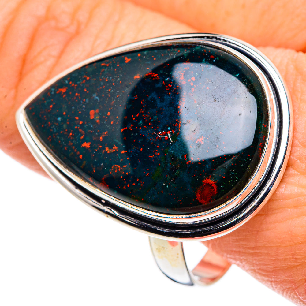 Bloodstone Rings handcrafted by Anasilvercos - RING90285