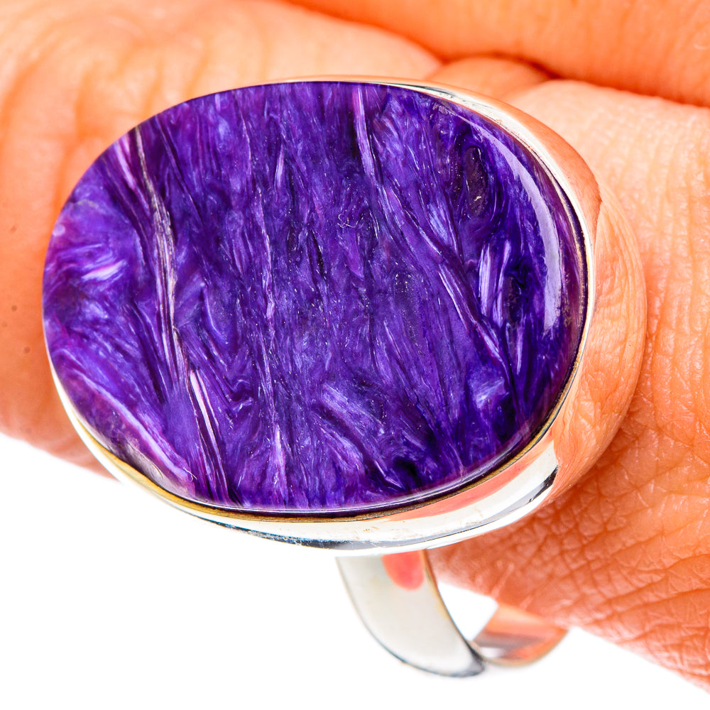 Charoite Rings handcrafted by Anasilvercos - RING90302