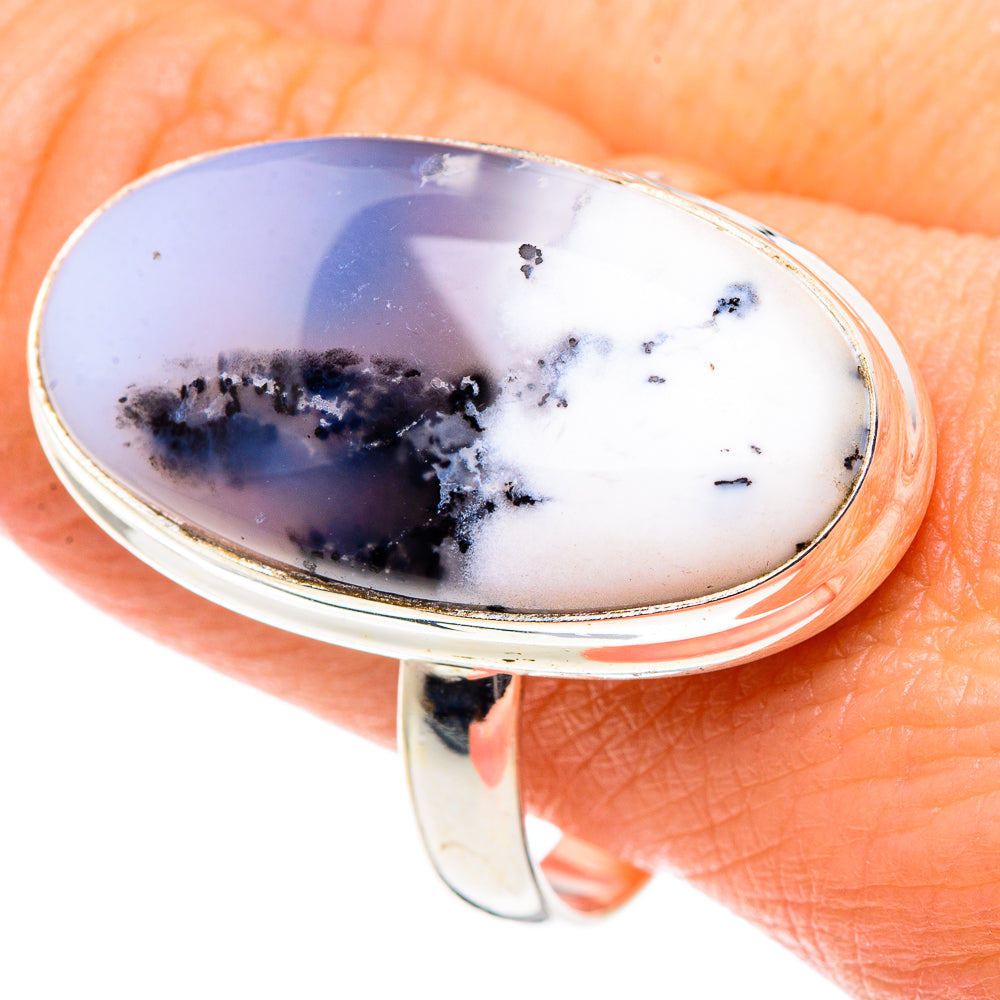 Dendritic Opal Rings handcrafted by Anasilvercos - RING90308