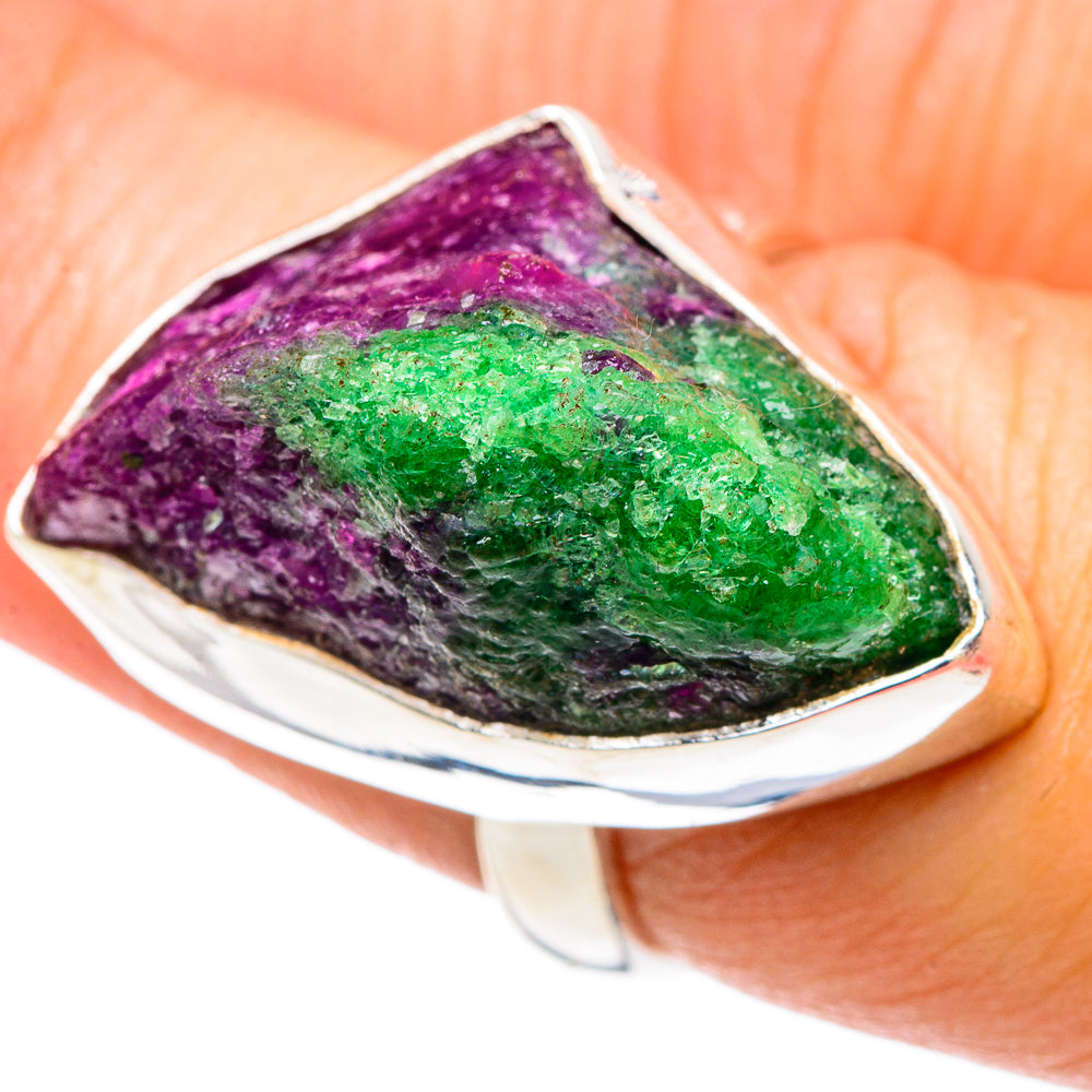Ruby Zoisite Rings handcrafted by Anasilvercos - RING90312