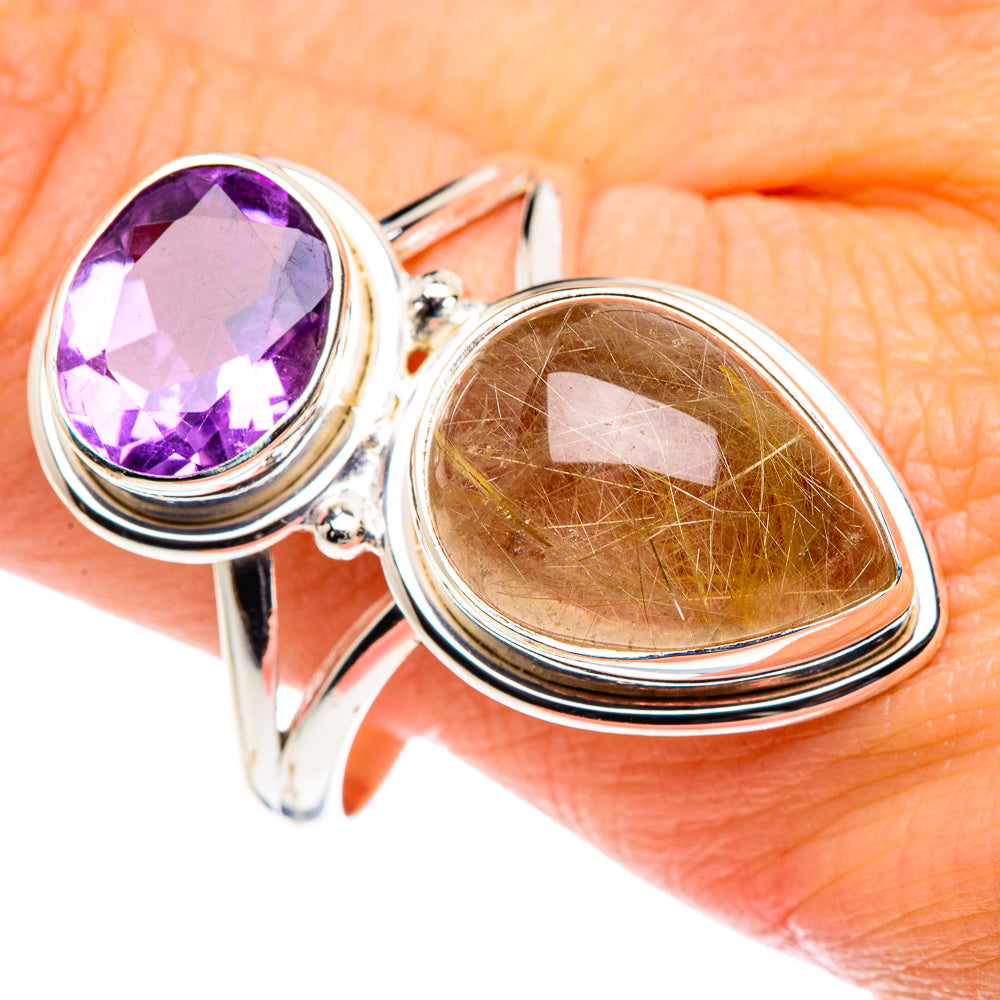 Rutilated Quartz Rings handcrafted by Anasilvercos - RING90313