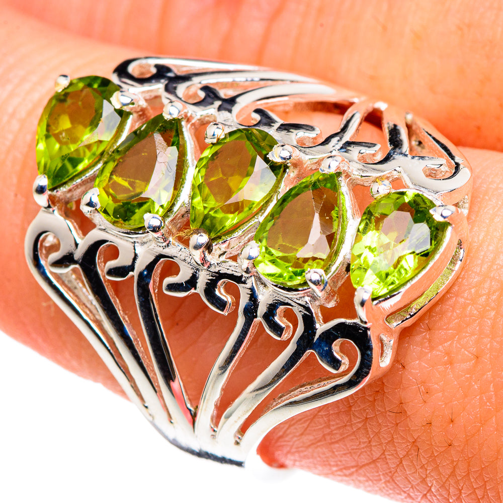 Peridot Rings handcrafted by Anasilvercos - RING90325
