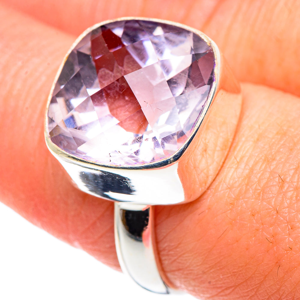 Kunzite Rings handcrafted by Anasilvercos - RING90334