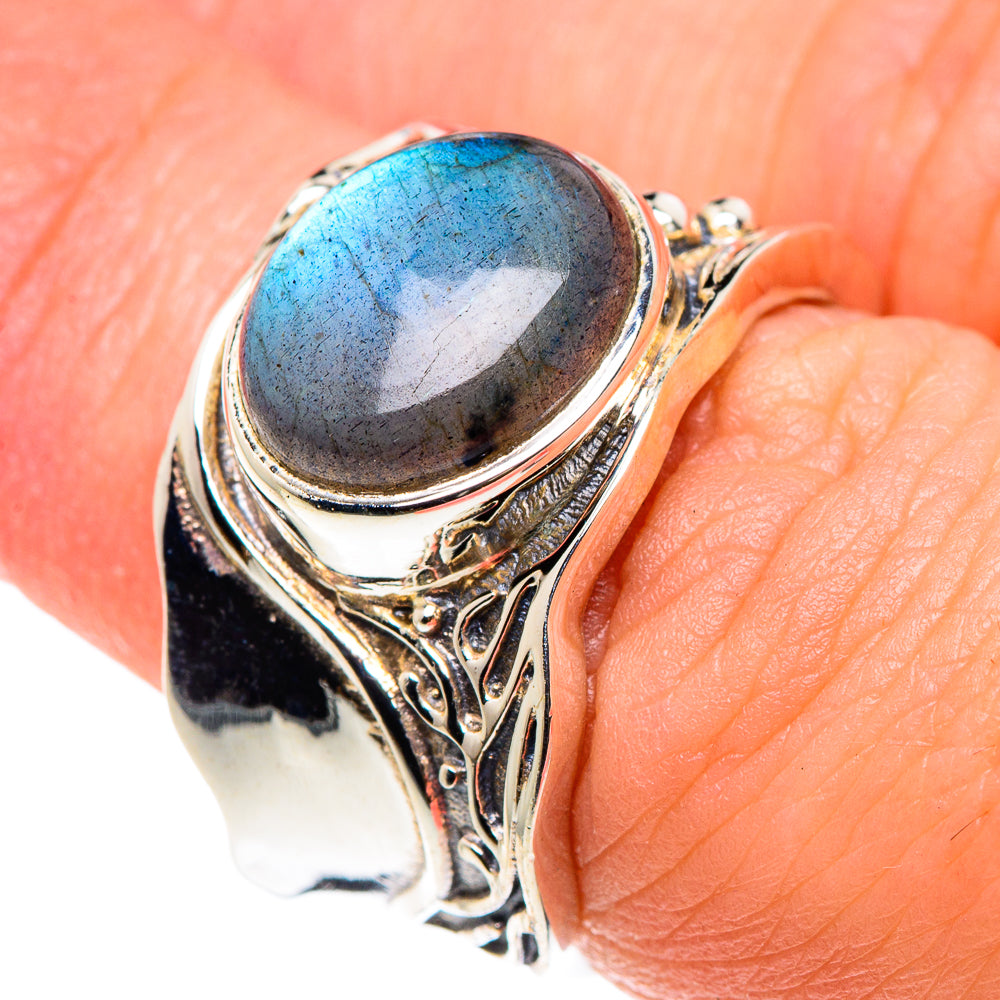 Labradorite Rings handcrafted by Anasilvercos - RING90351