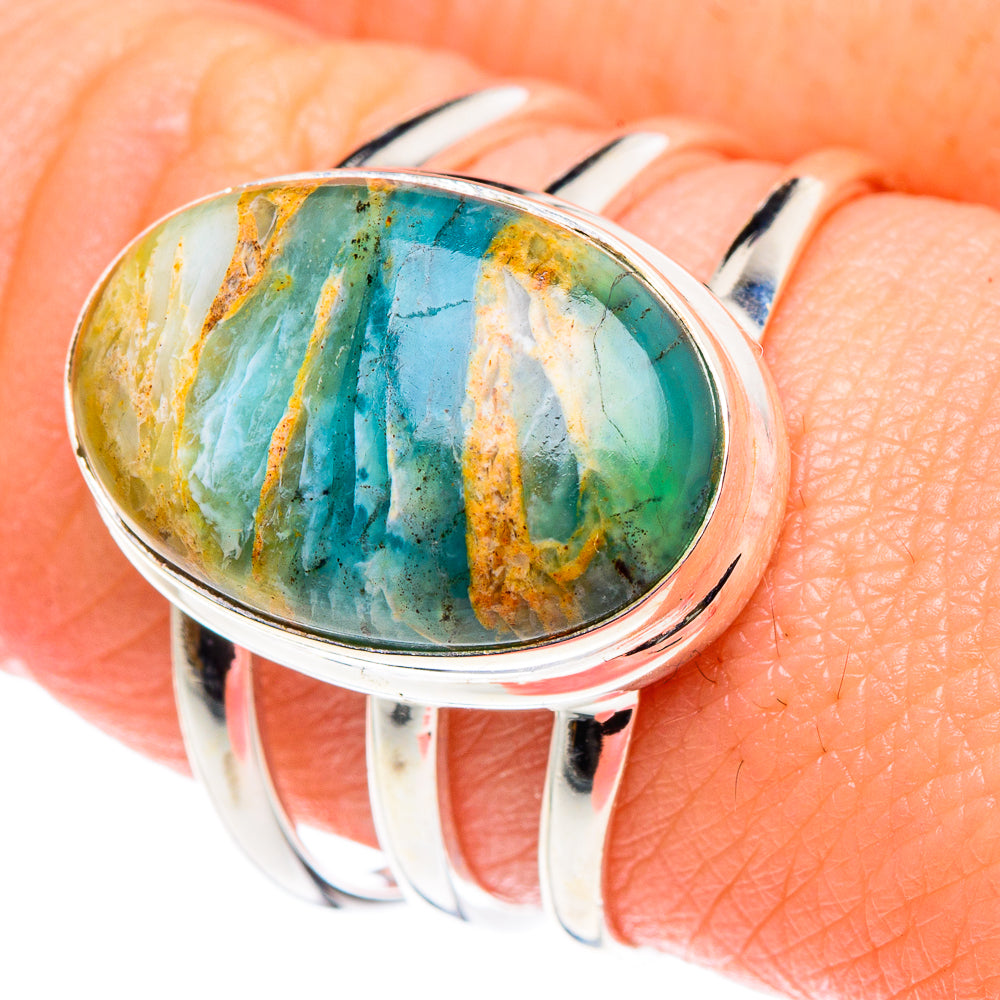 Peruvian Opal Rings handcrafted by Anasilvercos - RING90352