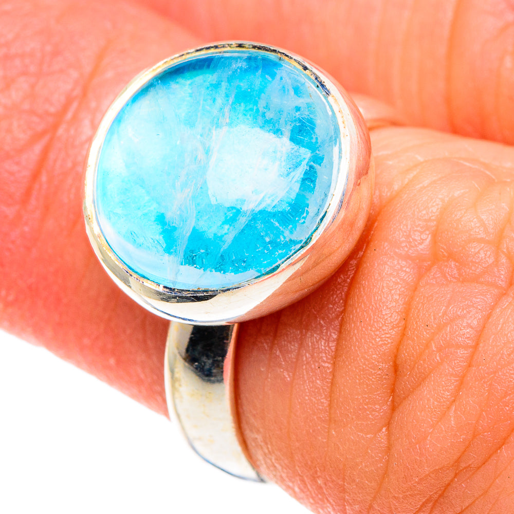 Rainbow Moonstone Rings handcrafted by Anasilvercos - RING90354