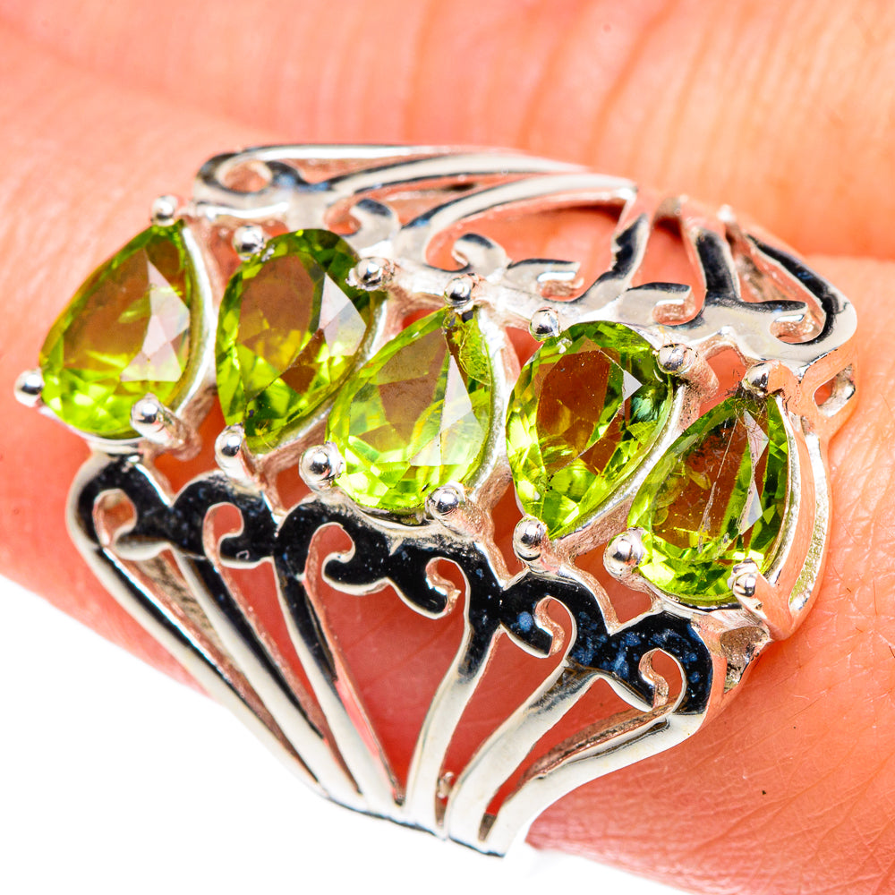 Peridot Rings handcrafted by Anasilvercos - RING90355