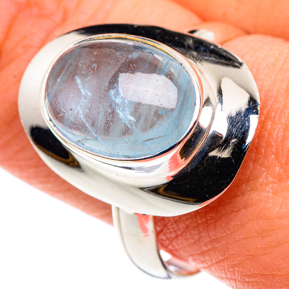 Aquamarine Rings handcrafted by Anasilvercos - RING90431
