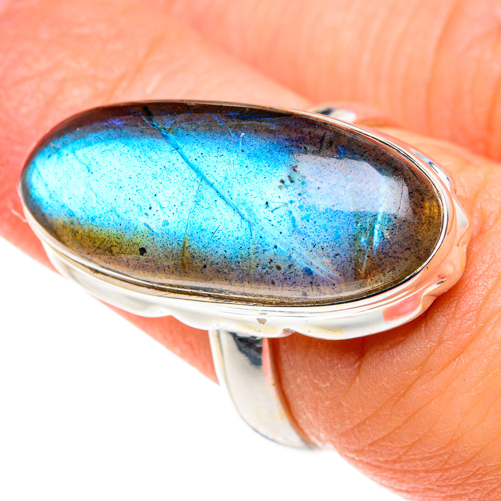 Labradorite Rings handcrafted by Anasilvercos - RING90432