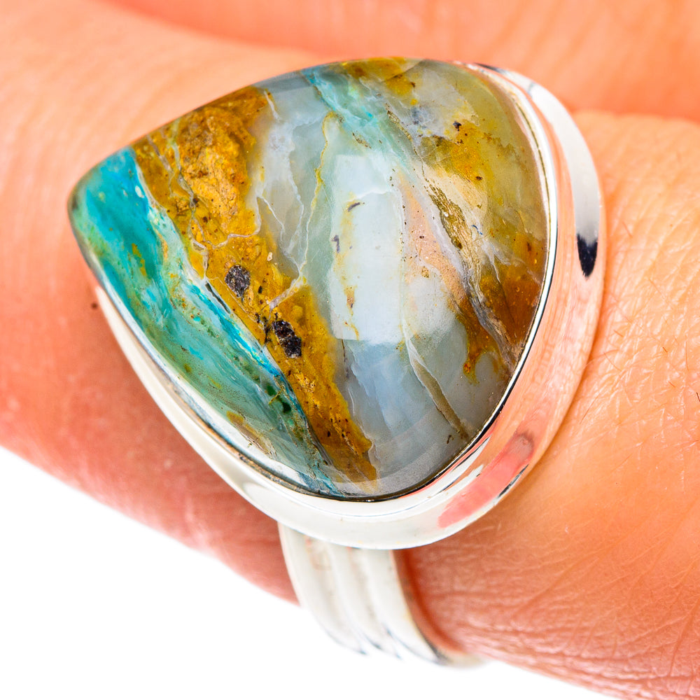 Peruvian Opal Rings handcrafted by Anasilvercos - RING90433