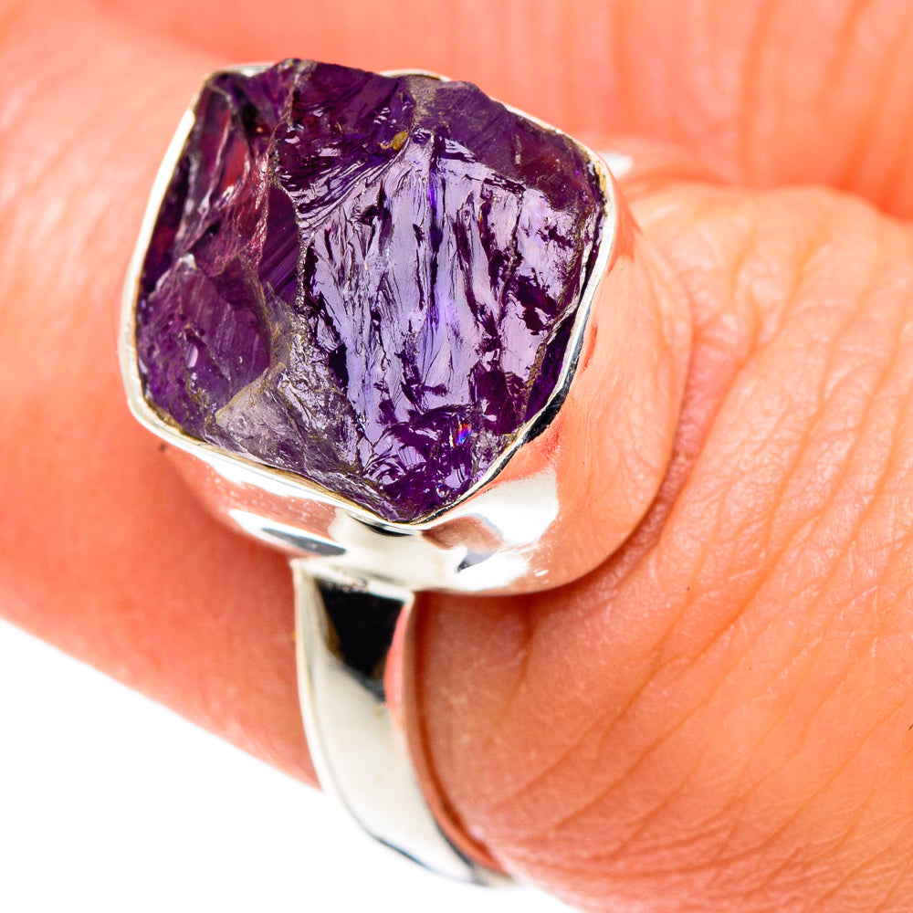 Amethyst Rings handcrafted by Anasilvercos - RING90449