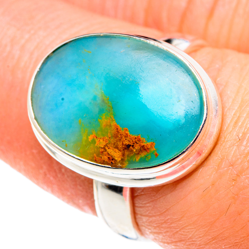 Peruvian Opal Rings handcrafted by Anasilvercos - RING90459