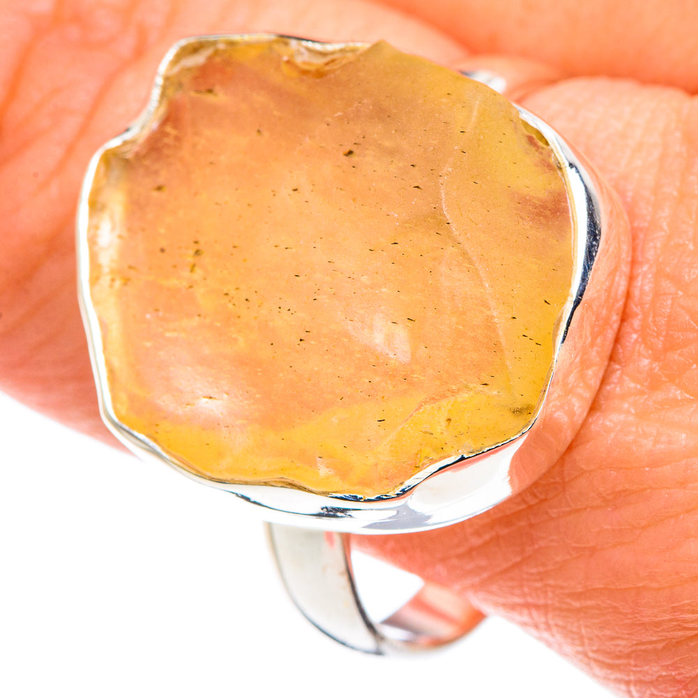 Libyan Desert Glass Rings handcrafted by Anasilvercos - RING90468