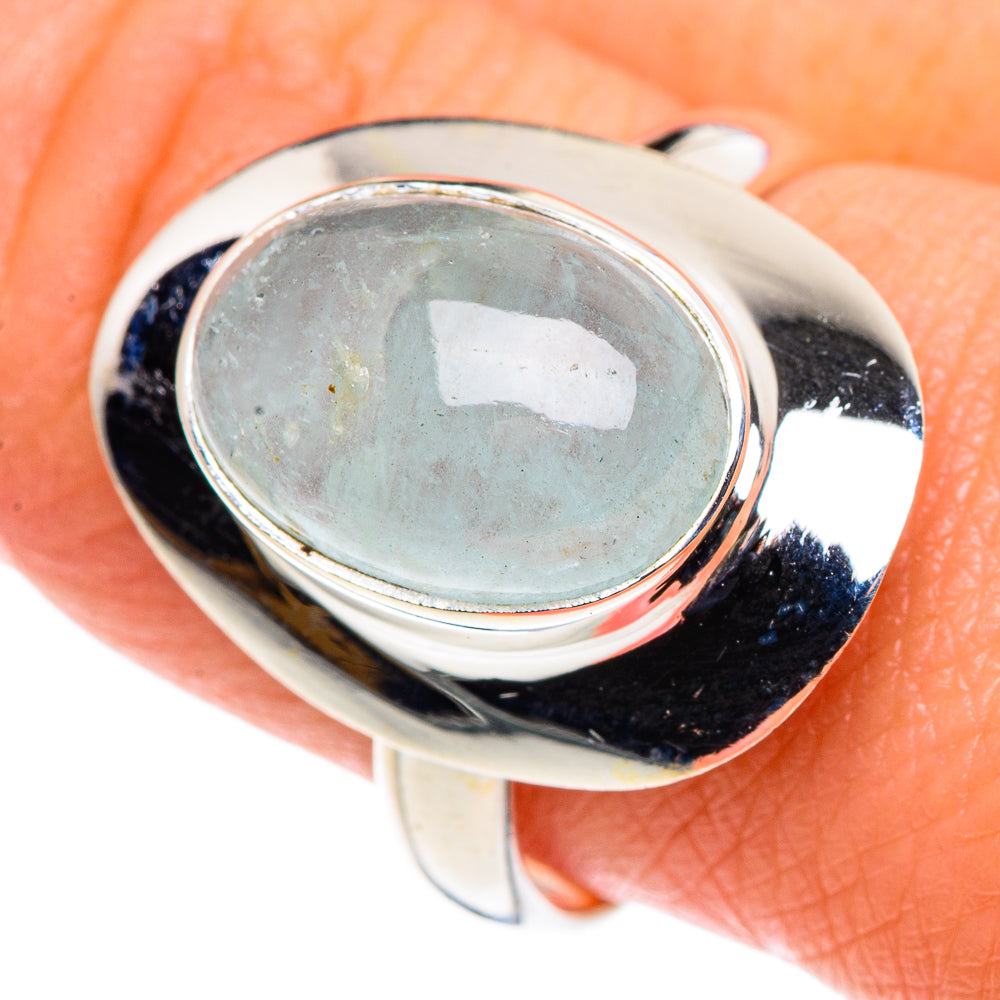 Aquamarine Rings handcrafted by Anasilvercos - RING90471