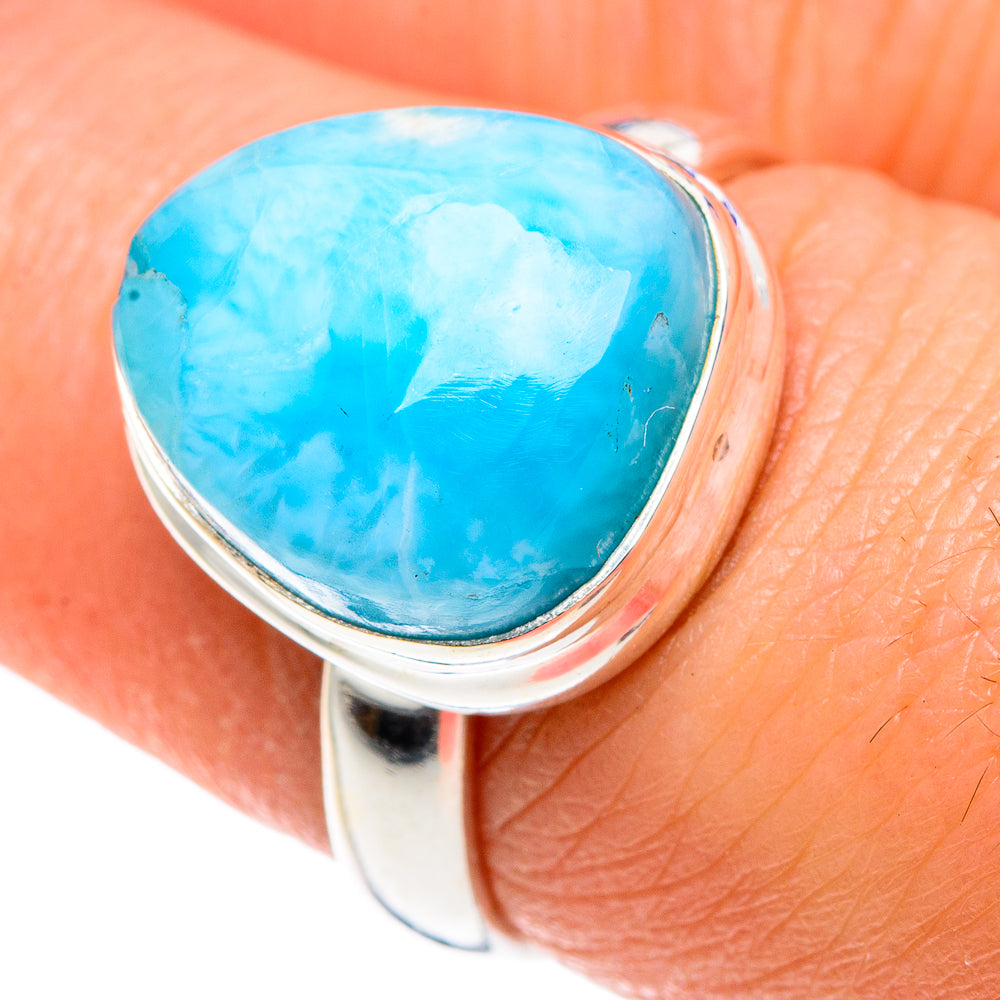 Larimar Rings handcrafted by Anasilvercos - RING90475