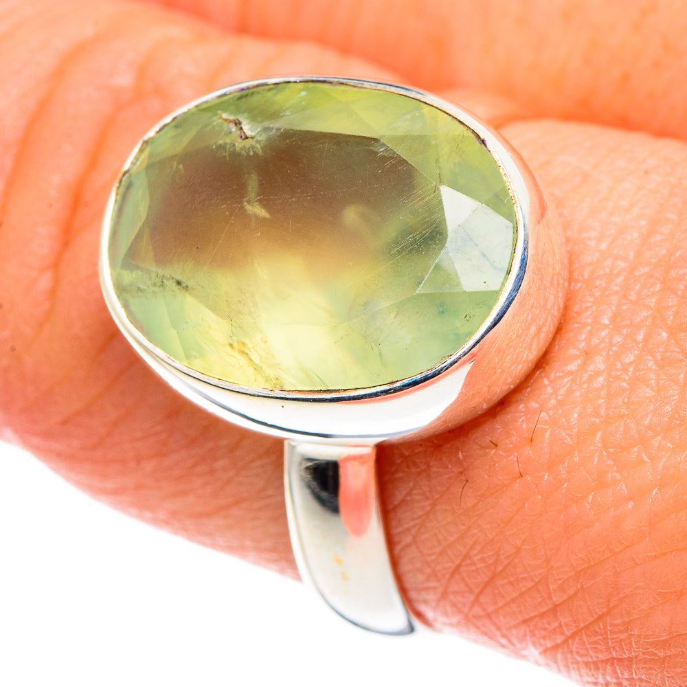 Prehnite Rings handcrafted by Anasilvercos - RING90478