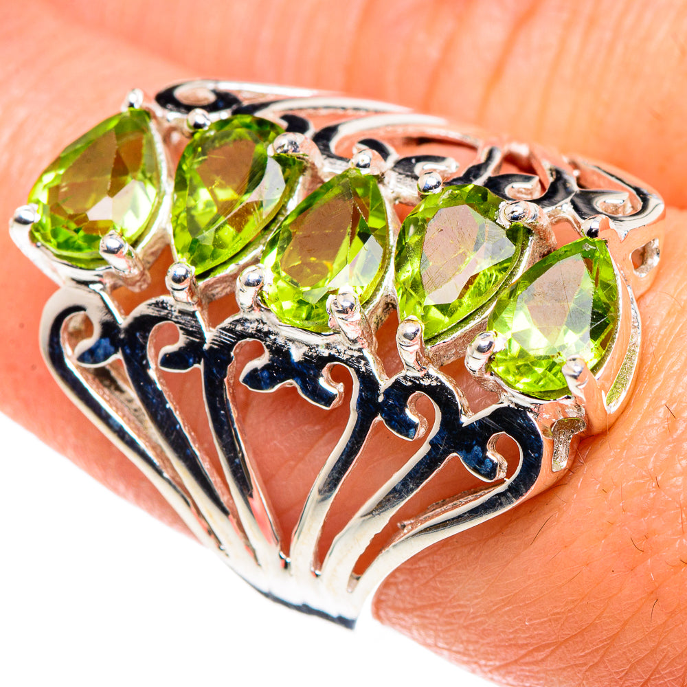 Peridot Rings handcrafted by Anasilvercos - RING90480
