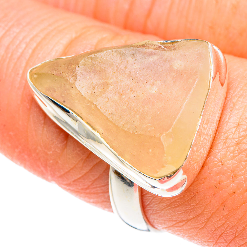 Libyan Desert Glass Rings handcrafted by Anasilvercos - RING90511