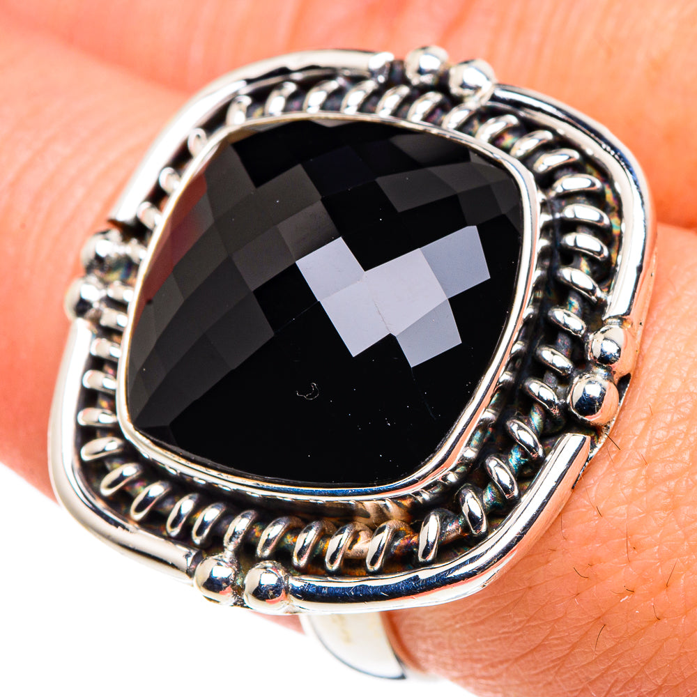 Black Onyx Rings handcrafted by Anasilvercos - RING90525