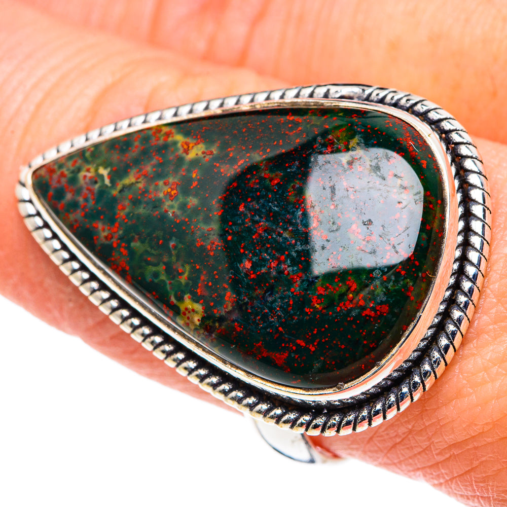 Bloodstone Rings handcrafted by Anasilvercos - RING90552