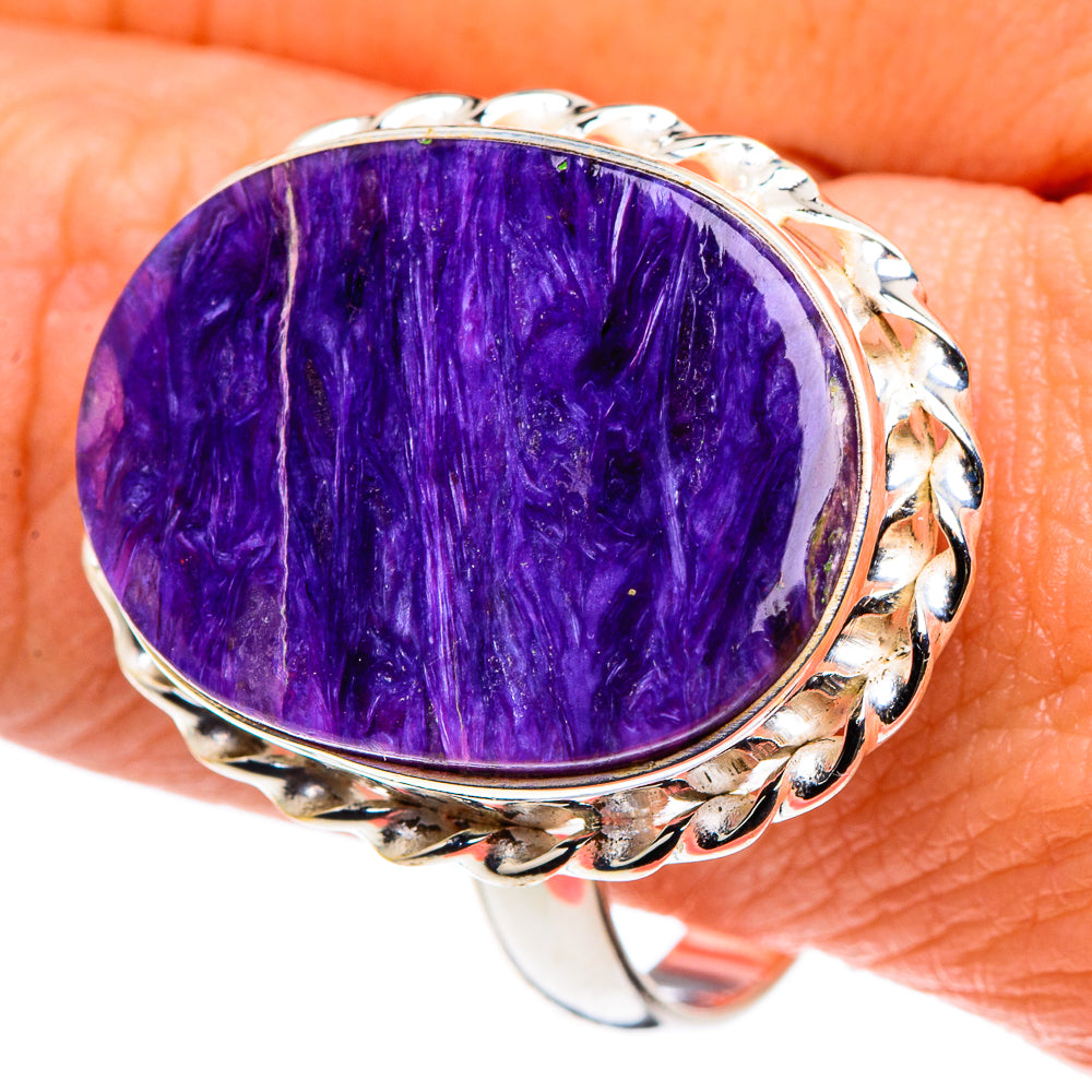 Charoite Rings handcrafted by Anasilvercos - RING90571
