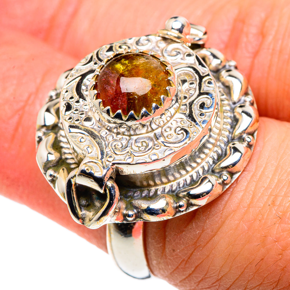 Watermelon Tourmaline Rings handcrafted by Anasilvercos - RING90581