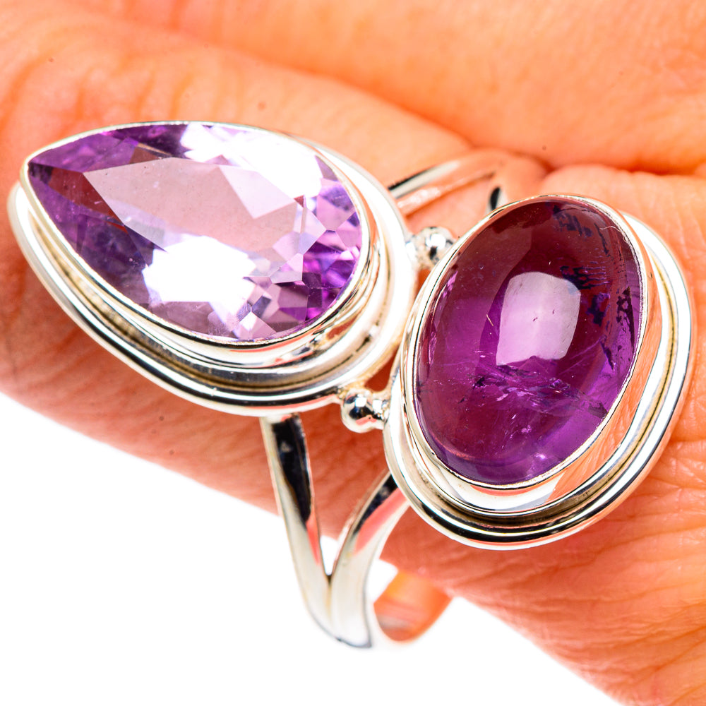 Amethyst Rings handcrafted by Anasilvercos - RING90615