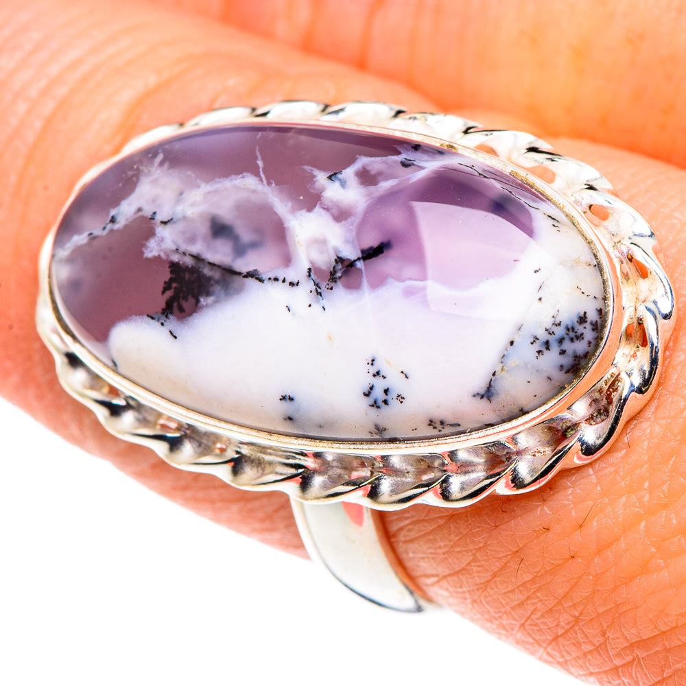 Dendritic Opal Rings handcrafted by Anasilvercos - RING90621
