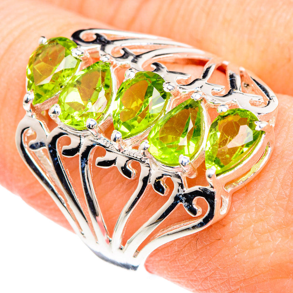 Peridot Rings handcrafted by Anasilvercos - RING90632