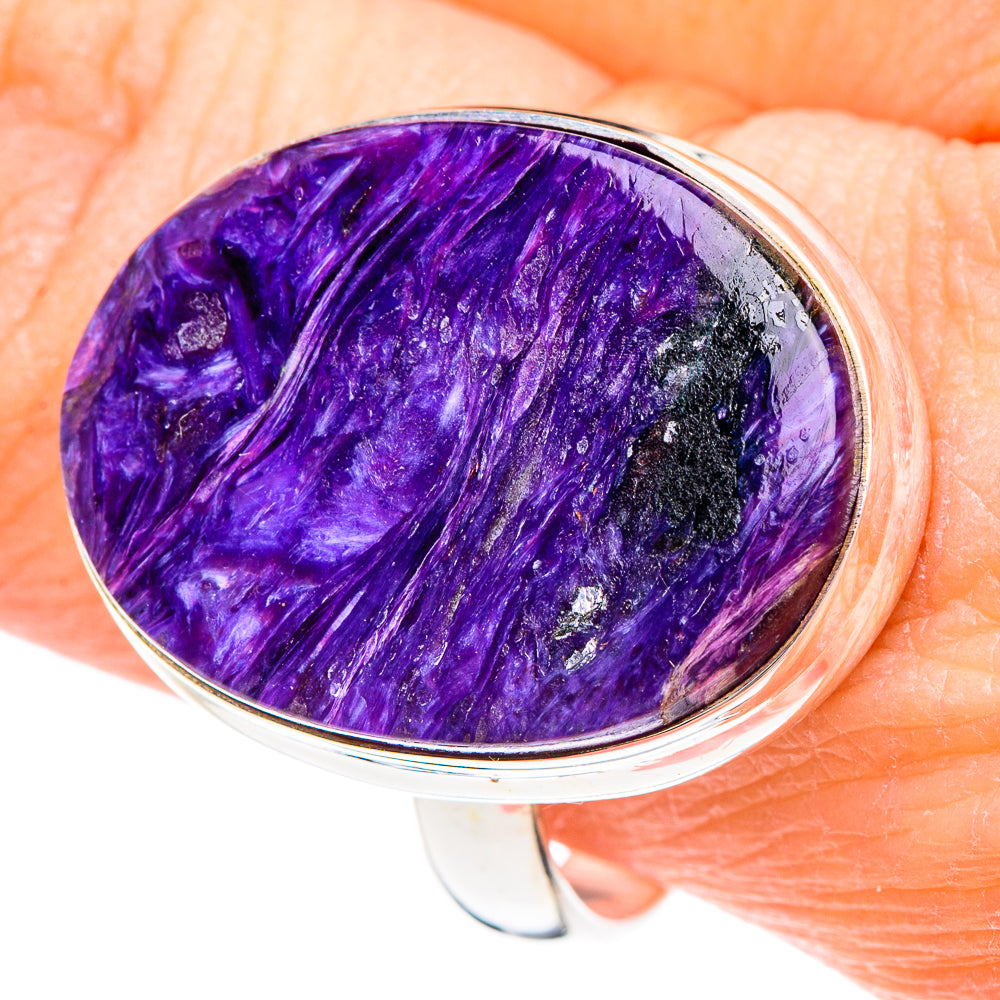Charoite Rings handcrafted by Anasilvercos - RING90648