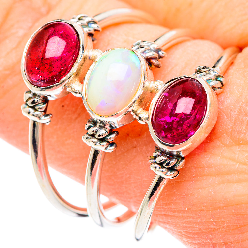 Ethiopian Opal Rings handcrafted by Anasilvercos - RING90655