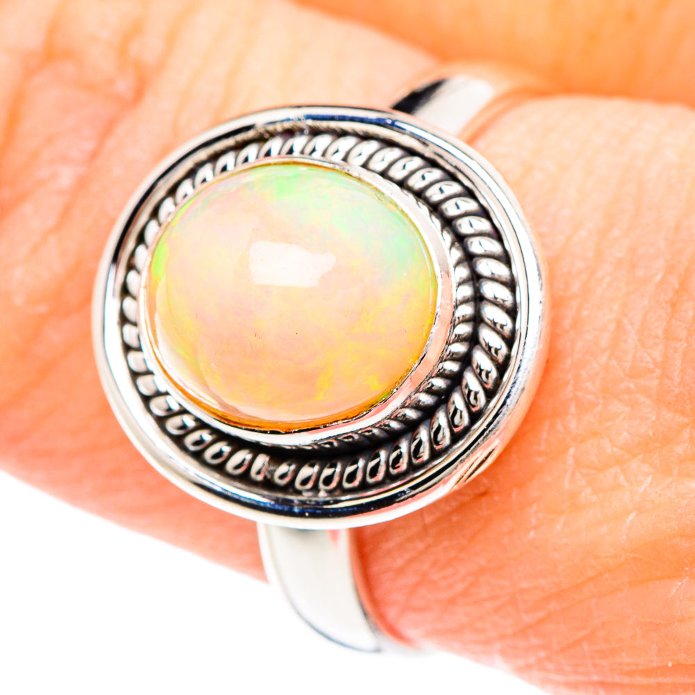 Ethiopian Opal Rings handcrafted by Anasilvercos - RING90656