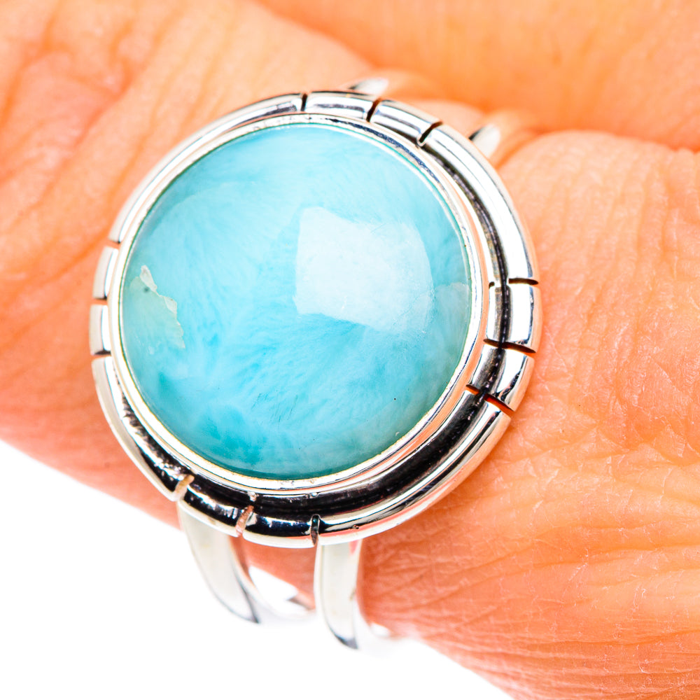Larimar Rings handcrafted by Anasilvercos - RING90660