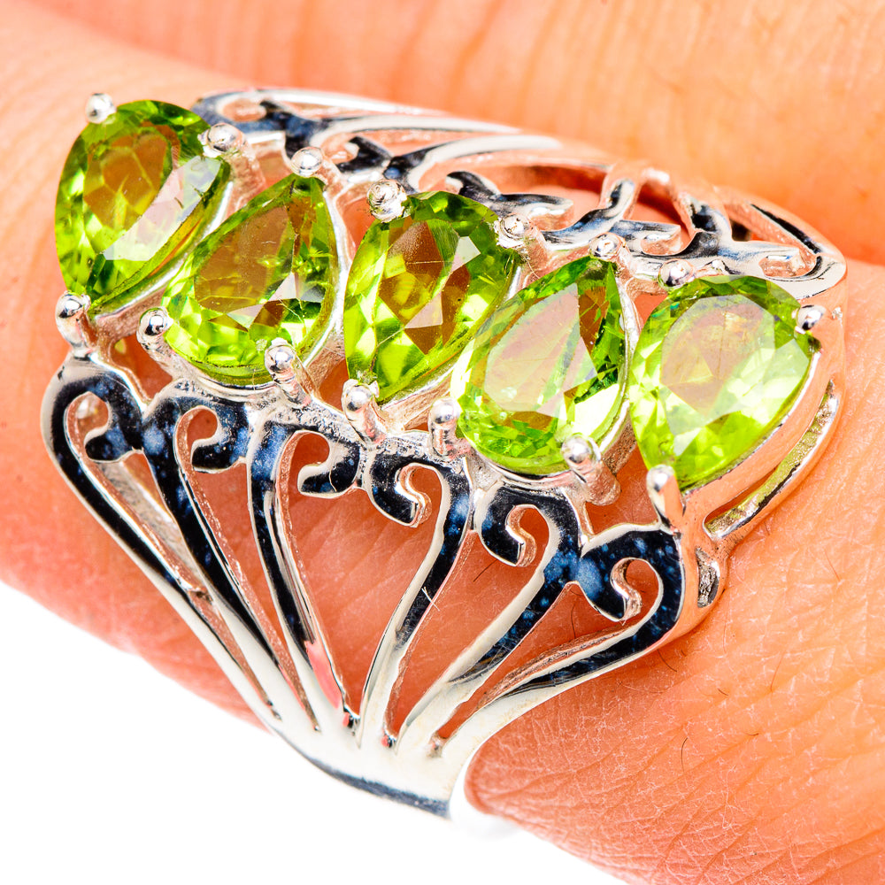 Peridot Rings handcrafted by Anasilvercos - RING90663