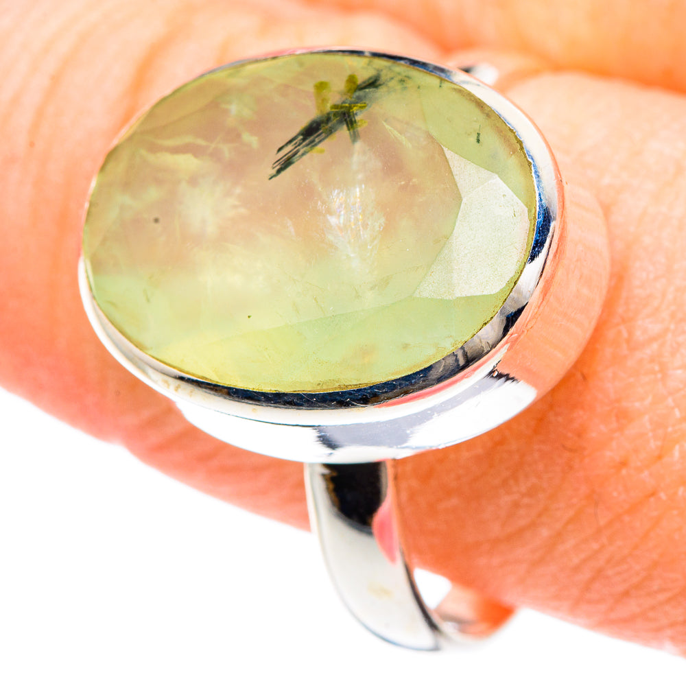 Prehnite Rings handcrafted by Anasilvercos - RING90664