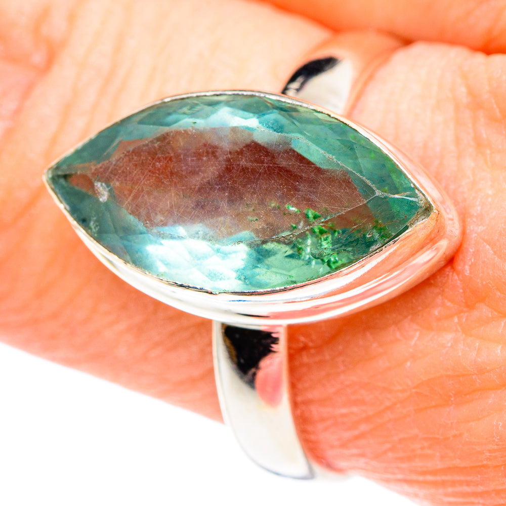 Green Fluorite Rings handcrafted by Anasilvercos - RING90666