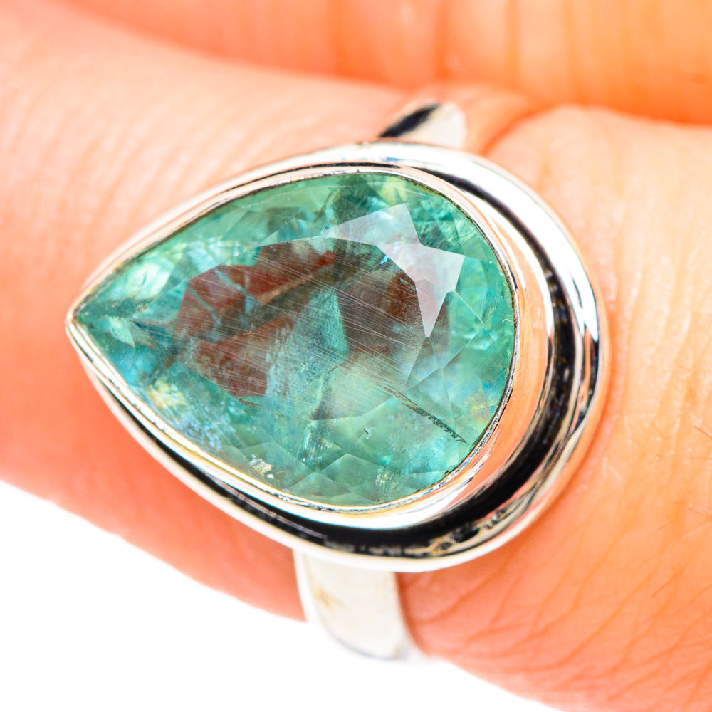 Green Fluorite Rings handcrafted by Anasilvercos - RING90667