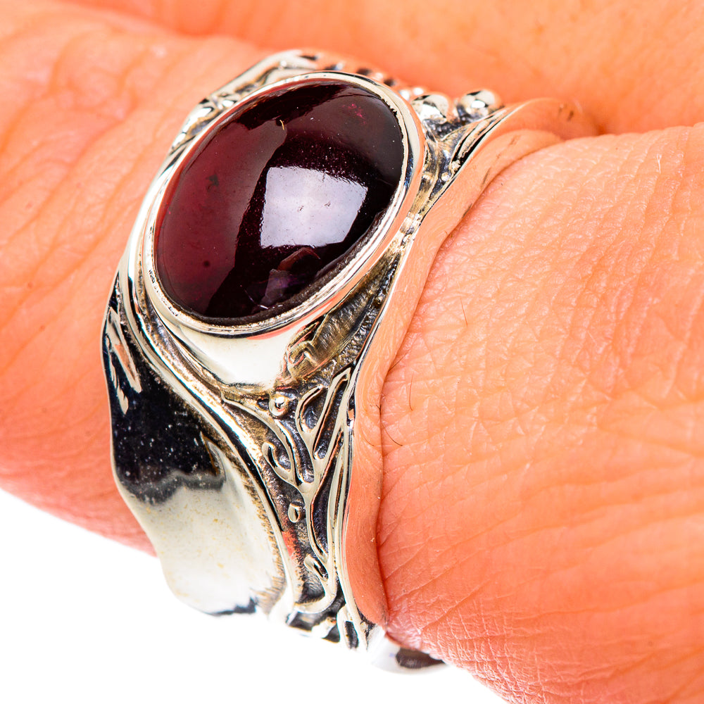 Garnet Rings handcrafted by Anasilvercos - RING90677