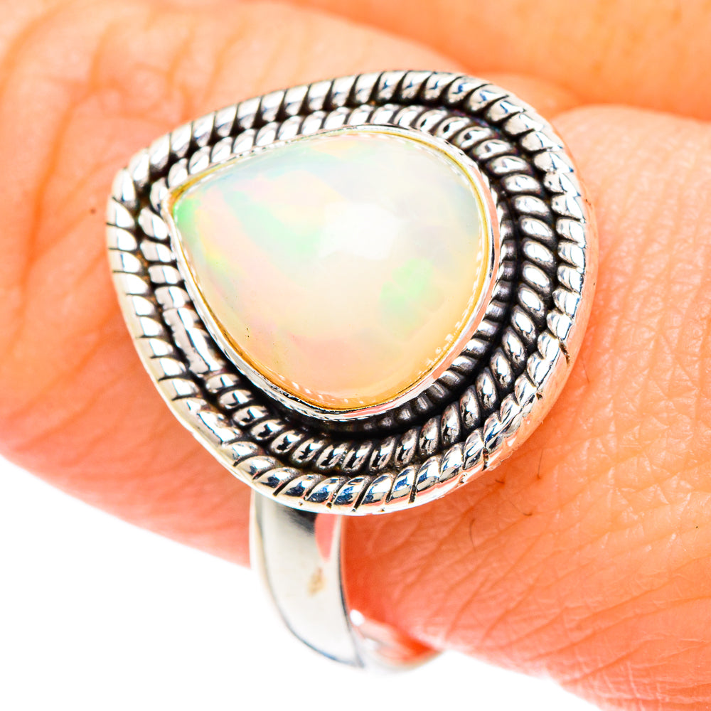 Ethiopian Opal Rings handcrafted by Anasilvercos - RING90690