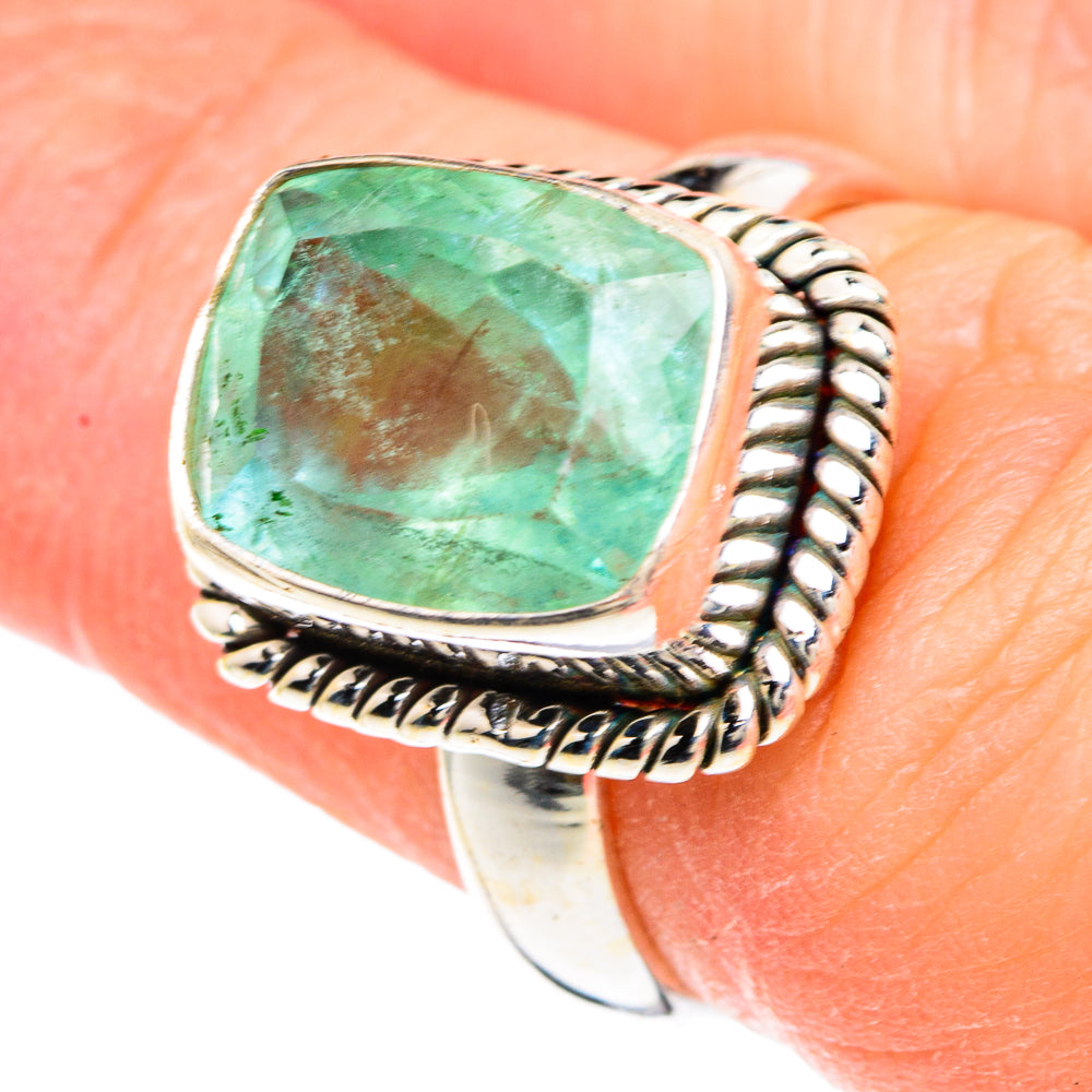 Green Fluorite Rings handcrafted by Anasilvercos - RING90699