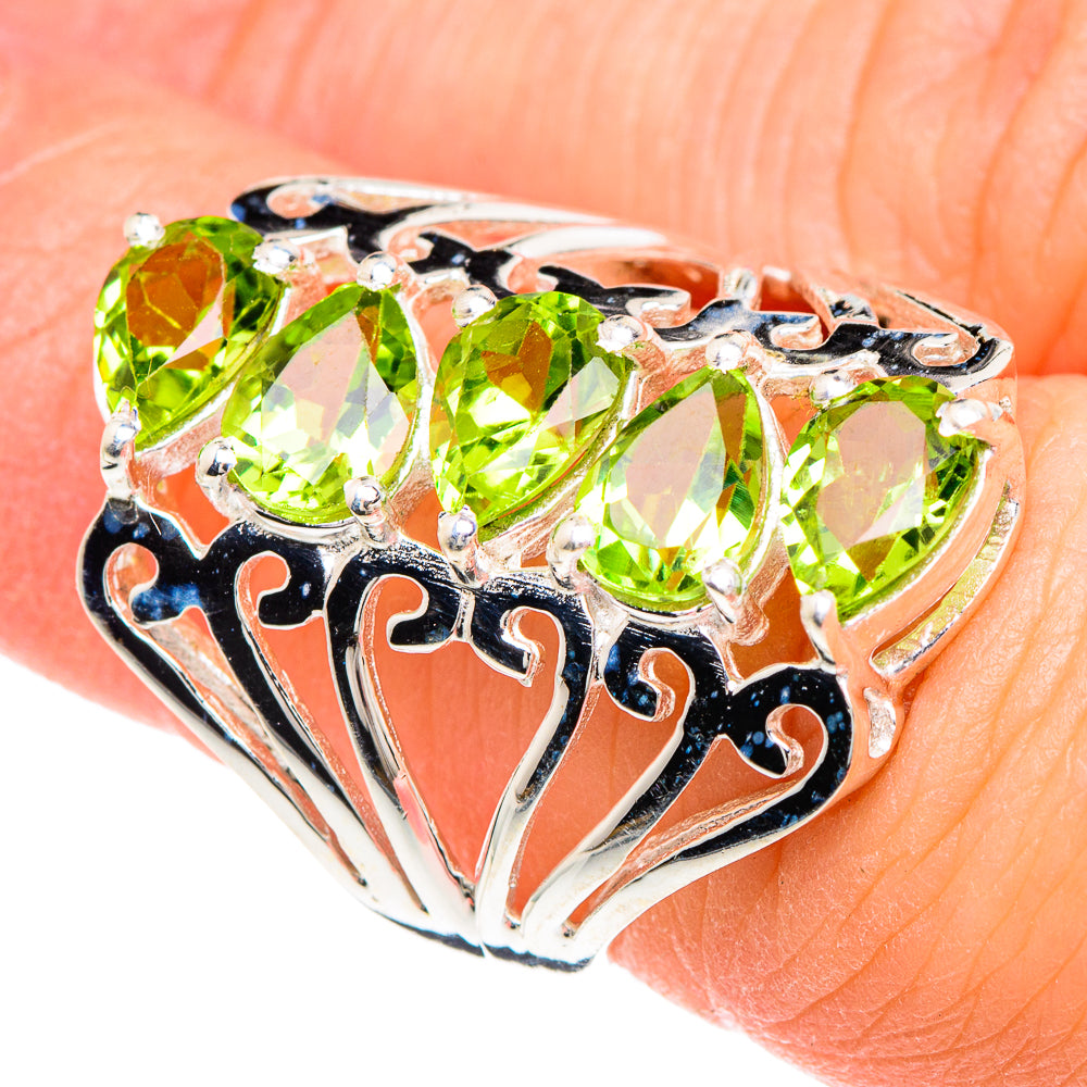 Peridot Rings handcrafted by Anasilvercos - RING90700
