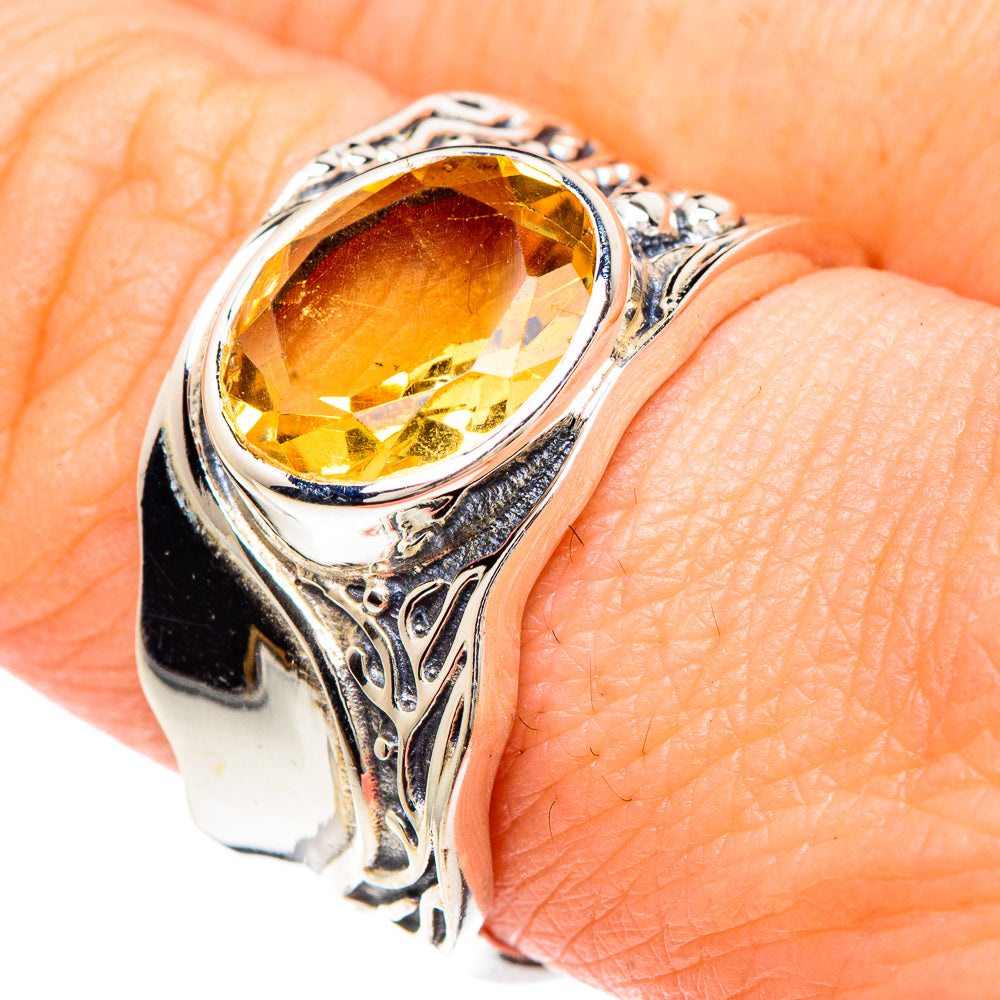 Citrine Rings handcrafted by Anasilvercos - RING90701