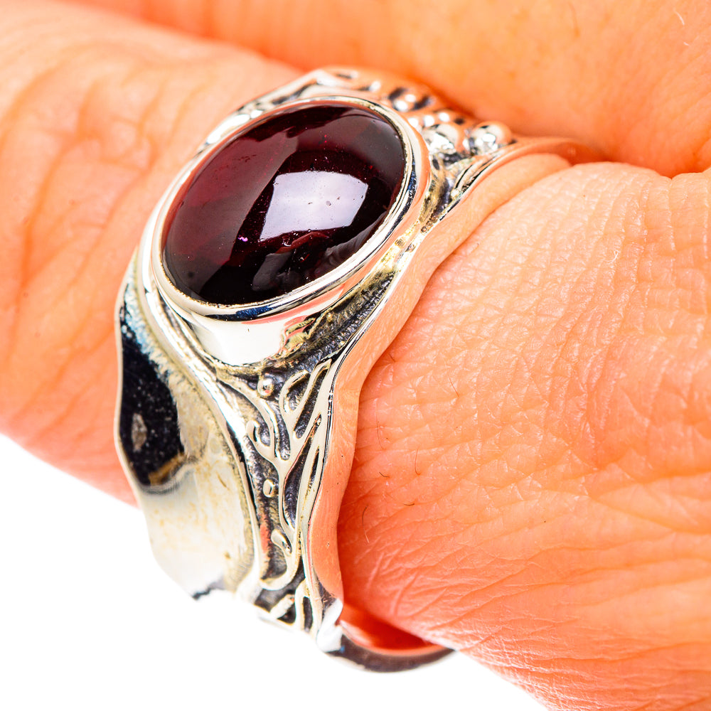Garnet Rings handcrafted by Anasilvercos - RING90710