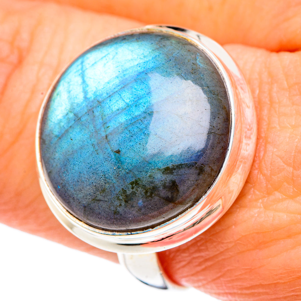 Labradorite Rings handcrafted by Anasilvercos - RING90724
