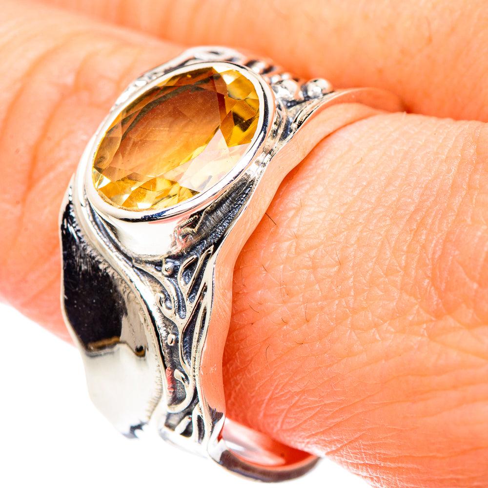 Citrine Rings handcrafted by Anasilvercos - RING90731
