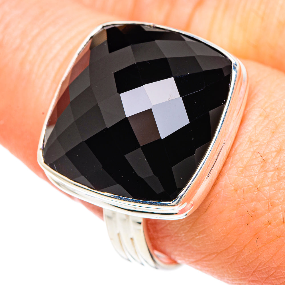 Black Onyx Rings handcrafted by Anasilvercos - RING90773