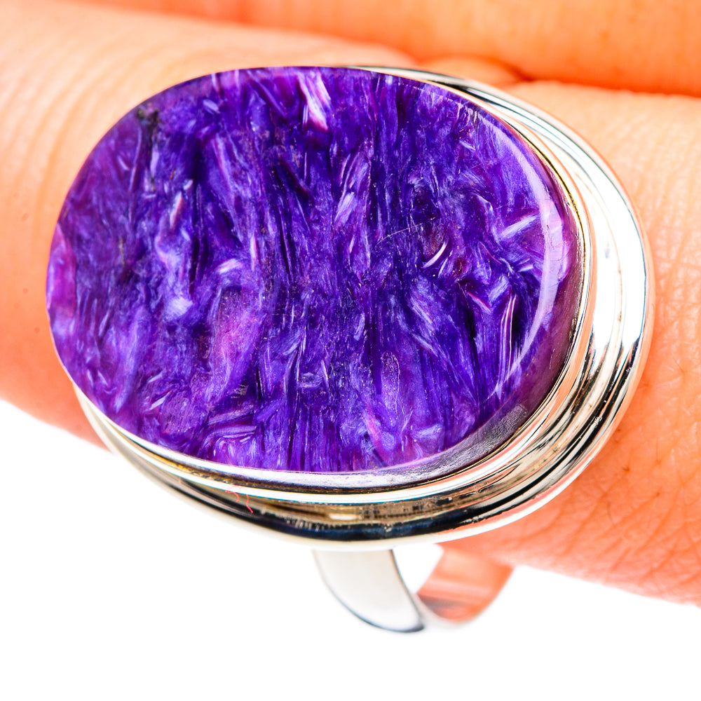 Charoite Rings handcrafted by Anasilvercos - RING90827