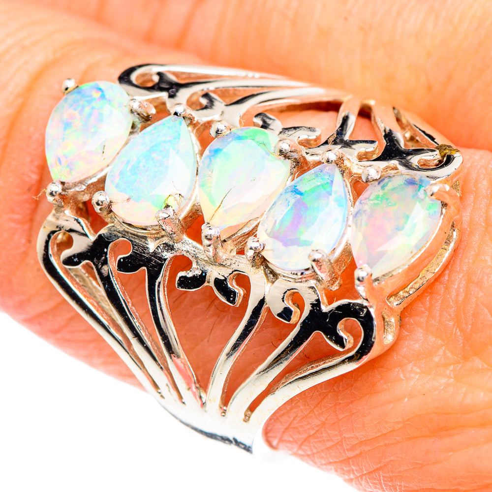 Ethiopian Opal Rings handcrafted by Anasilvercos - RING90843